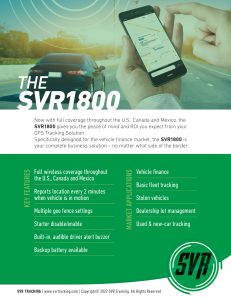 SVR1800 SVR tracker